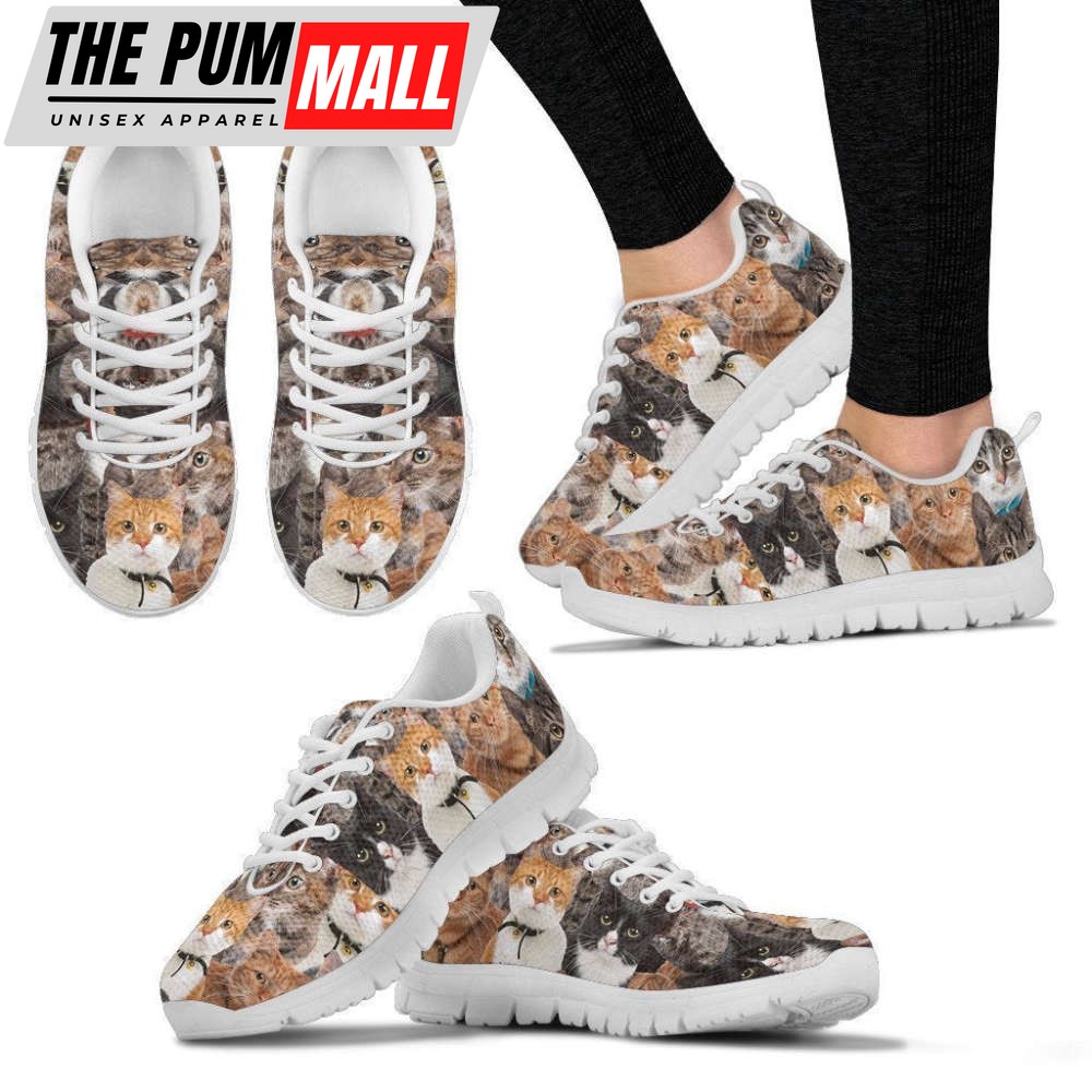 Cute Cat Ladies Sneakers Walking Running Lightweight Casual Shoes For Men And Women