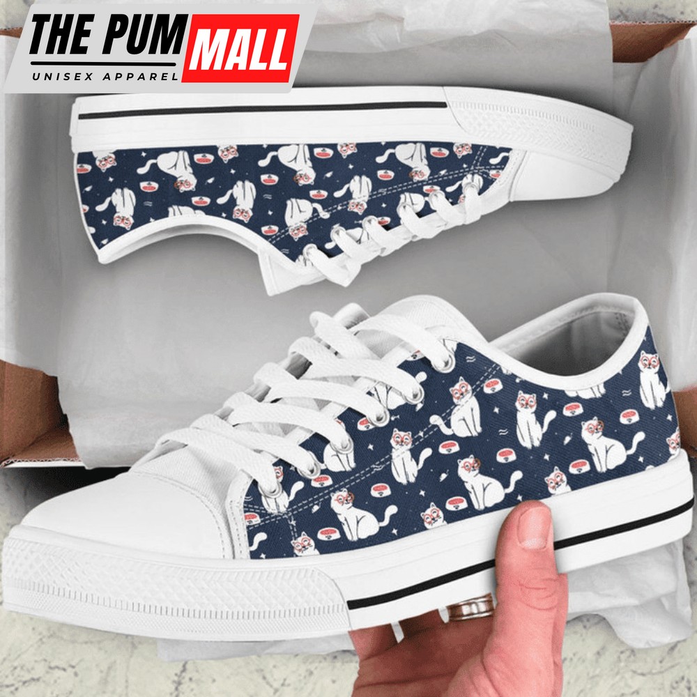 Cute Cat Low Top Shoes – Adorable and Stylish Footwear for Cat Lovers