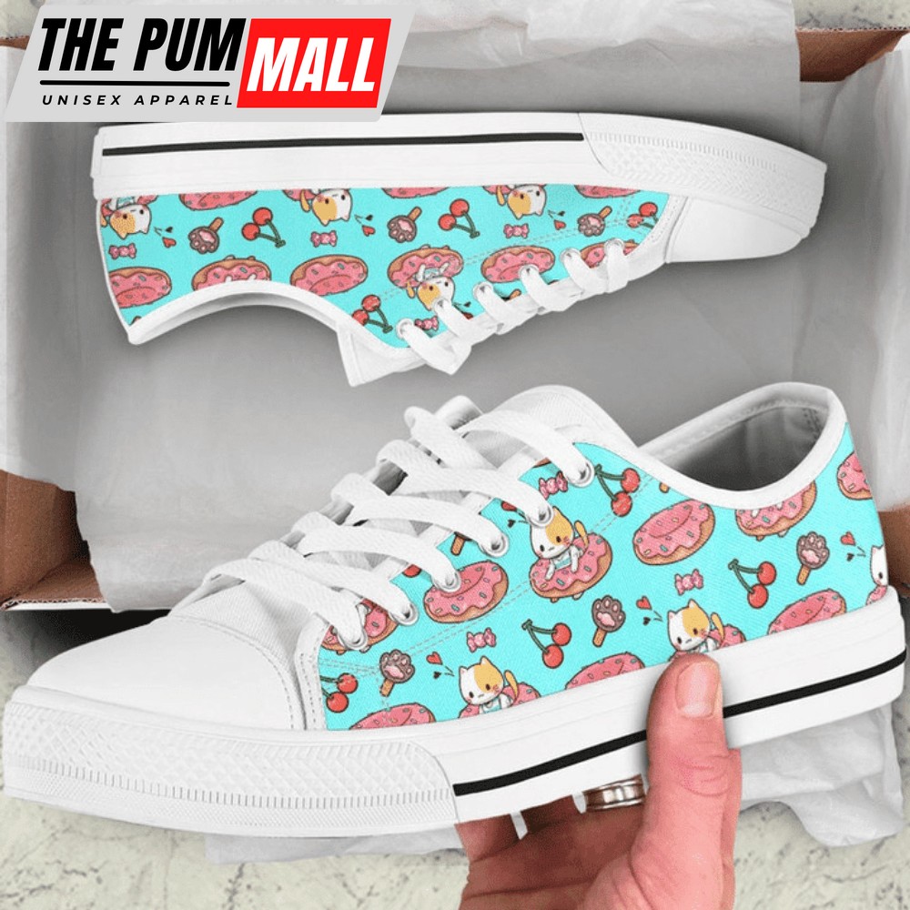 Cute Cat Low Top Shoes PN206067Sb – Comfortable & Trendy Footwear