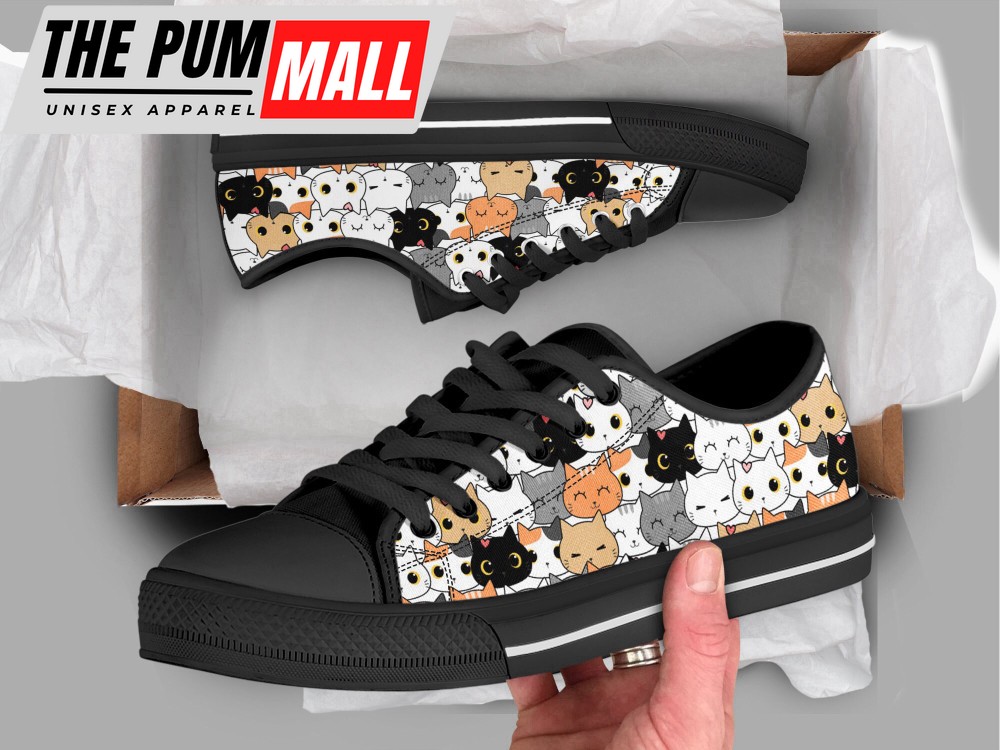 cute-cats-shoes-cat-sneakers-casual-shoes-low-top-shoes-for-cat-owner-tyhly5xx Cute Cats Shoes, Cat Sneakers, Casual Shoes, Low Top Shoes For Cat Owner