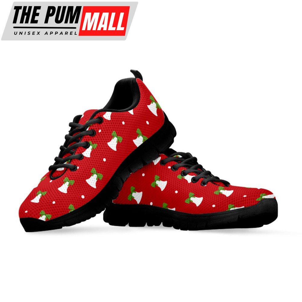 cute-christmas-bell-pattern-print-black-running-shoes-gift-for-men-and-women-yql51rvh Cute Christmas Bell Pattern Print Black Running Shoes, Gift For Men And Women