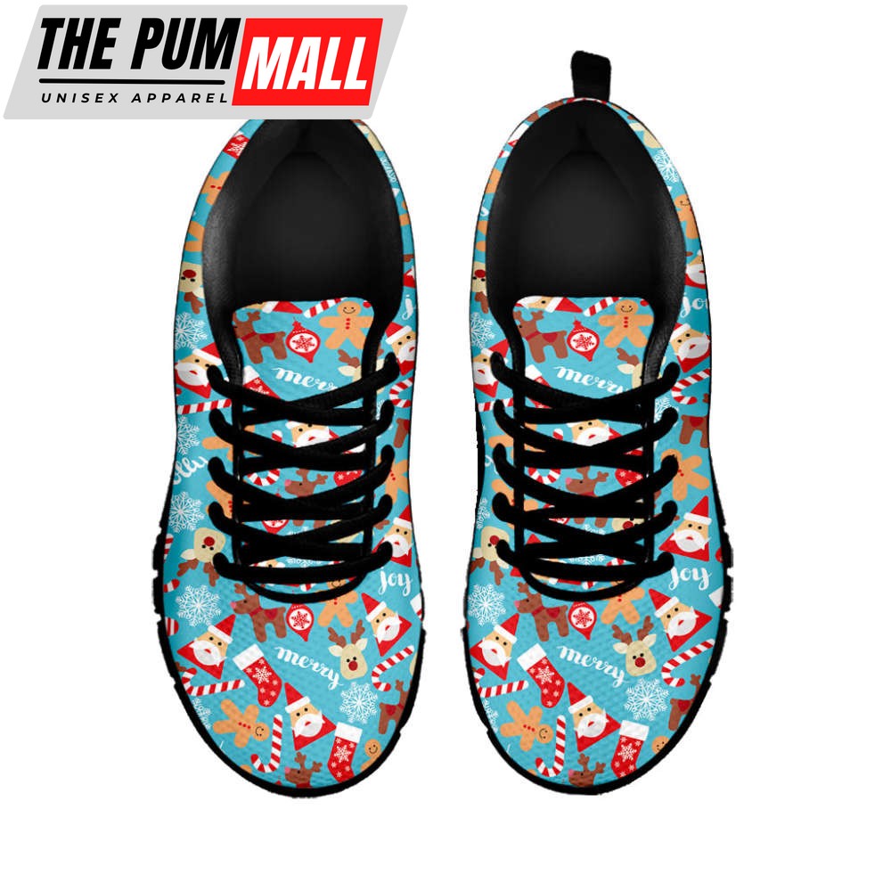 cute-christmas-elements-pattern-print-black-running-shoes-gift-for-men-and-wome-twabeuk8 Cute Christmas Elements Pattern Print Black Running Shoes, Gift For Men And Women