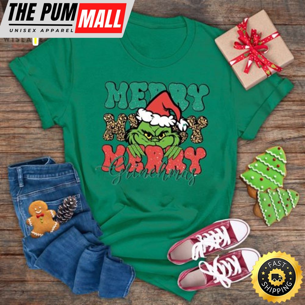 Cute Disney Dr Seuss Merry Christmas Grinch T Shirt