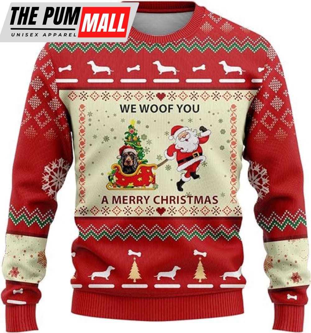 Cute Dog Men’s Ugly Christmas Sweaters – Xmas Dog Women’s Funny Novelty Fairisle Pullover