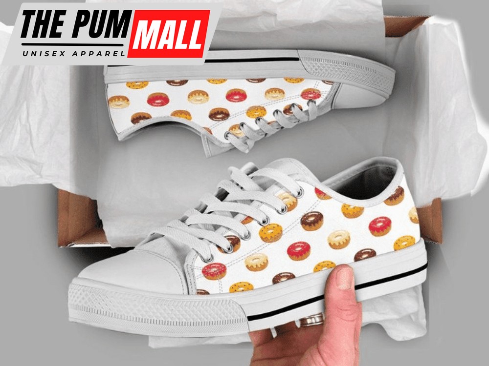 Cute Donuts Low Top Shoes PN206057Sb – Comfortable & Trendy Footwear