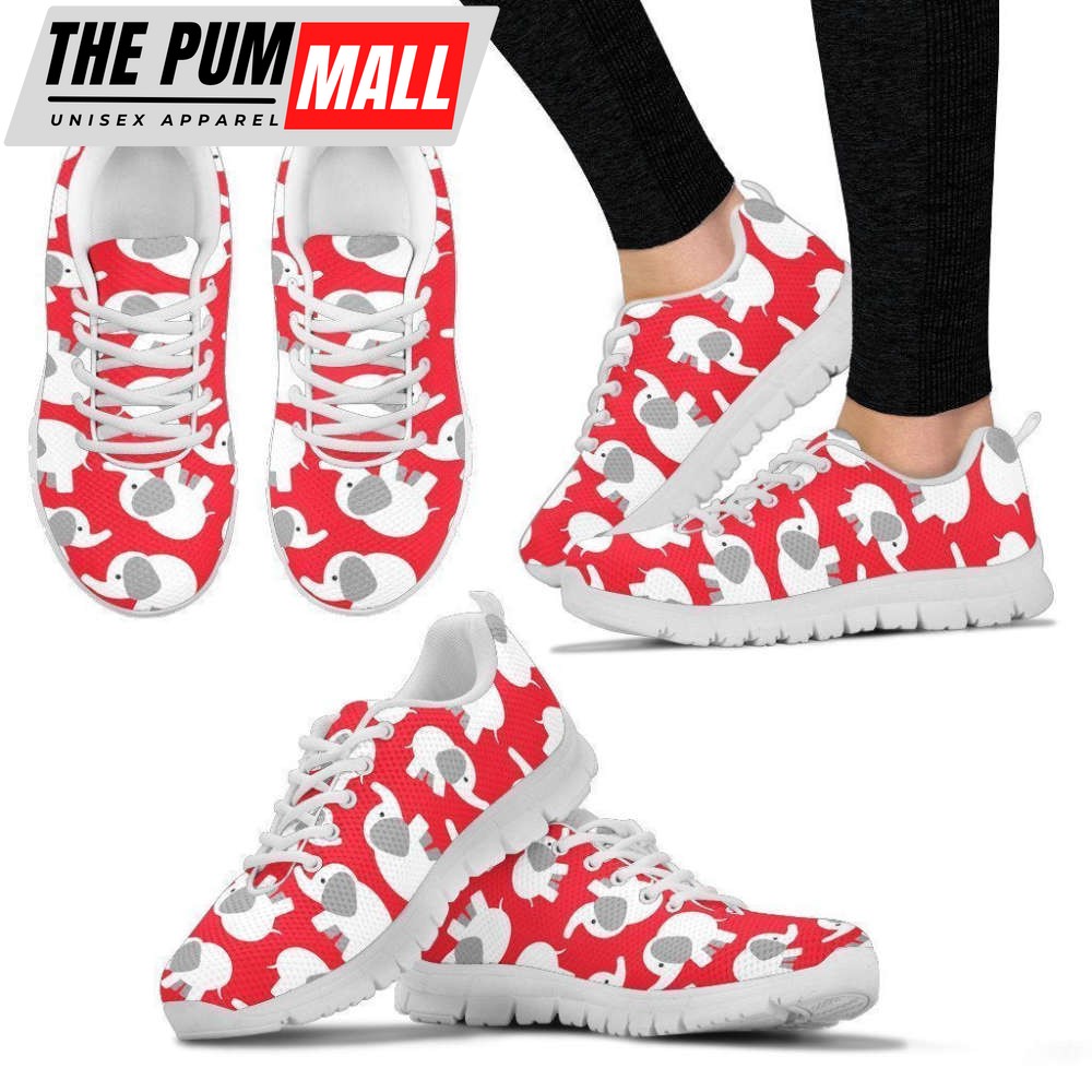 Cute Elephant Women’s Sneakers For Men And Women Comfortable Walking Running Lightweight Casual Shoes