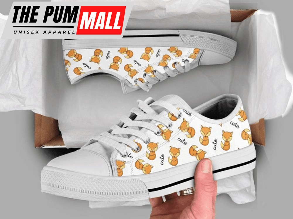 Cute Fox Low Top Shoes PN206086Sb – Comfortable & Trendy Footwear
