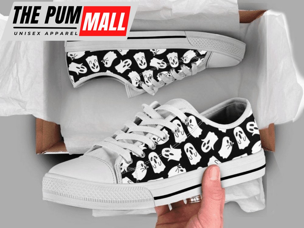 Cute Ghost Low Top Shoes PN206051Sb – Comfortable & Trendy Footwear