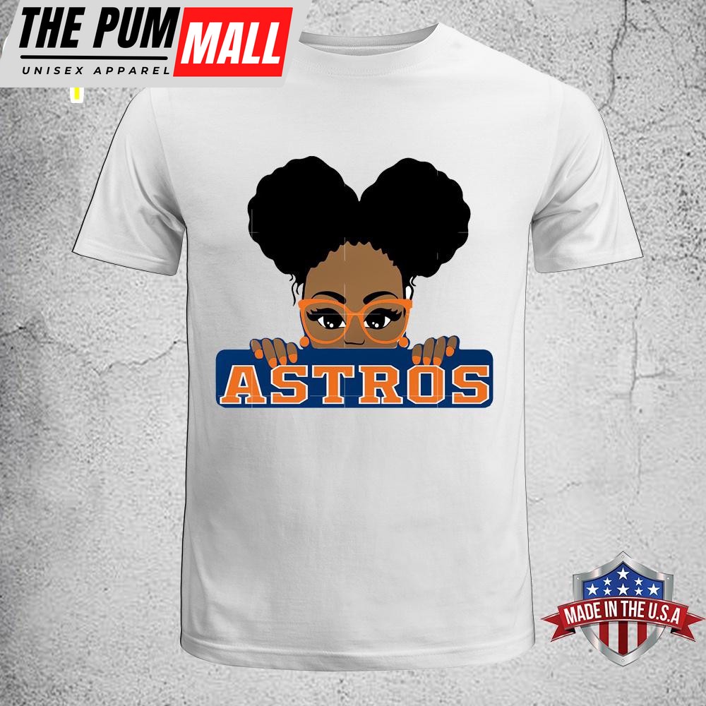Cute Girl Houston Astros Unisex T-Shirt