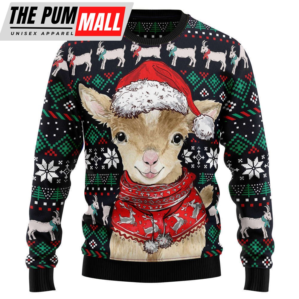 Cute Goat T1410 Ugly Christmas Sweater – Best Gift For Christmas