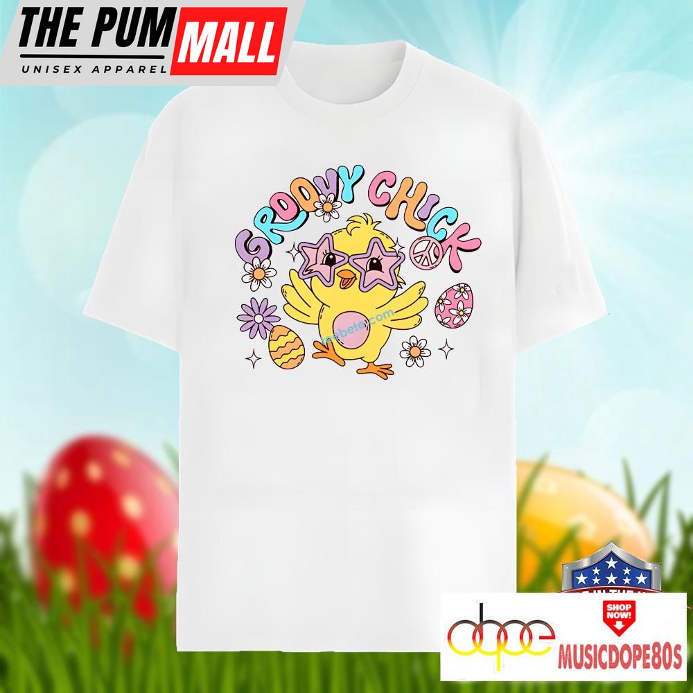 Cute Groovy Chick Hippie Easter Shirt Men Women