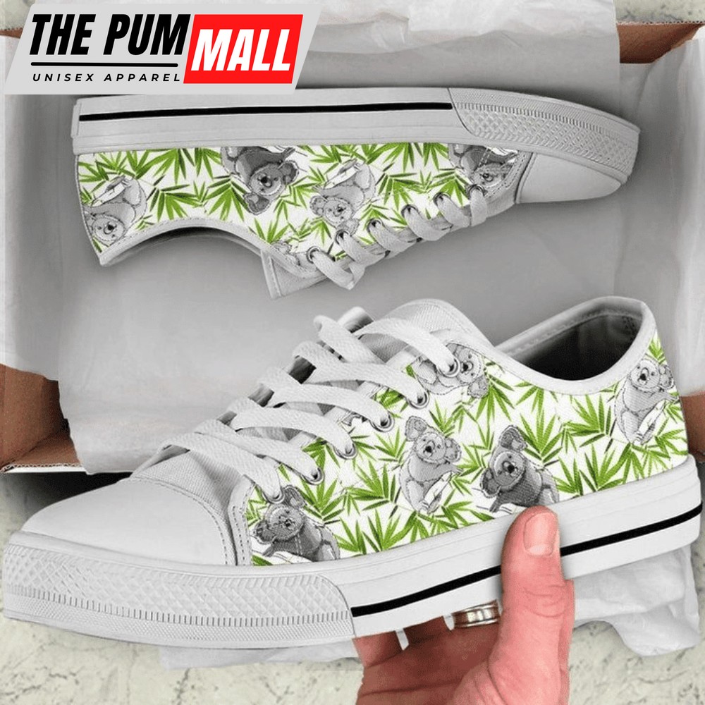 Cute Koalas & Bamboo Low Top Shoes – PN206127Sb: Sustainable Footwear