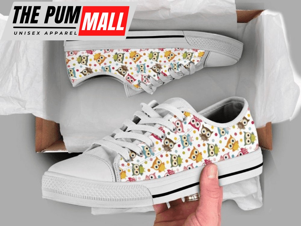 Cute Owl Low Top Shoes PN206123Sb – Ultimate Comfort & Performance