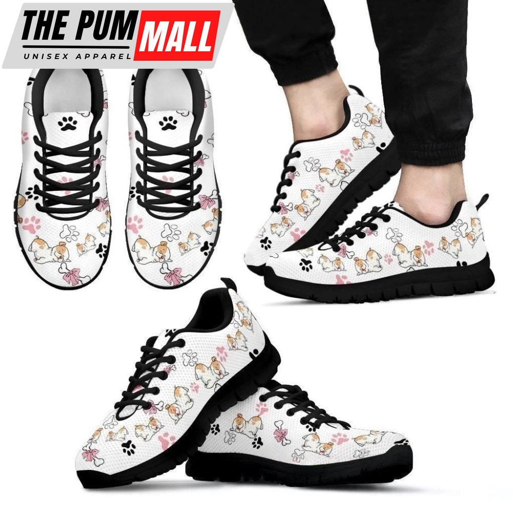 Cute Pattern Pit Bull Sneakers Walking Running Lightweight Casual Shoes For Men And Women