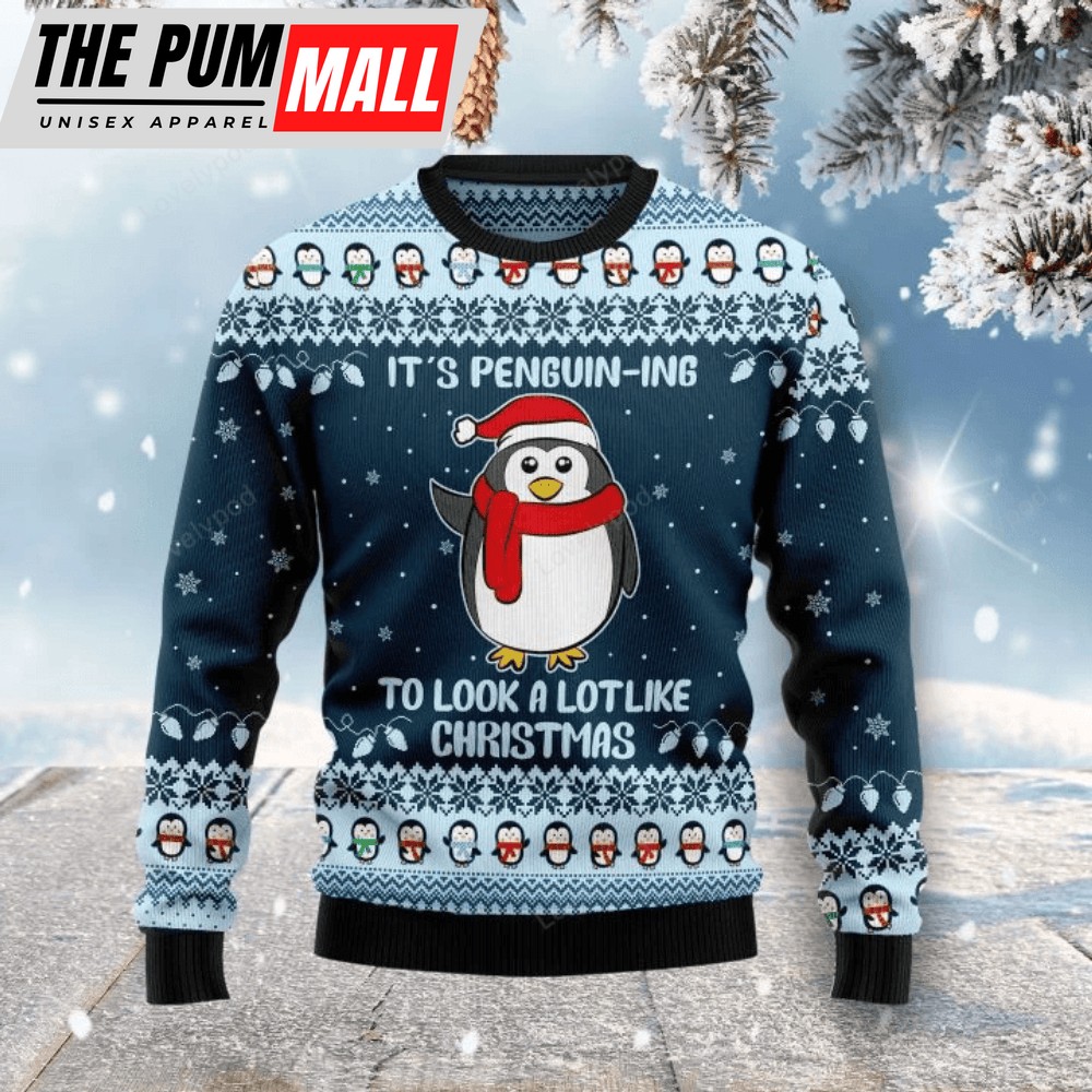 Cute Penguin Ugly Christmas Sweater – Perfect for Christmas Gift