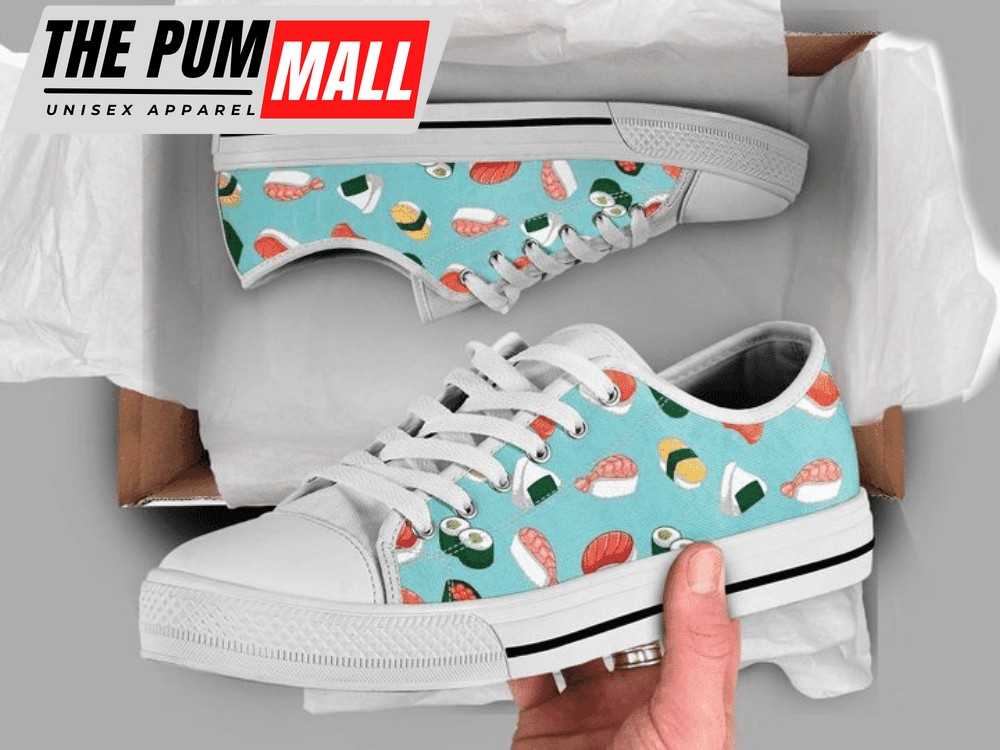 Cute Sushi Low Top Shoes PN206111Sb – Comfortable & Trendy Footwear