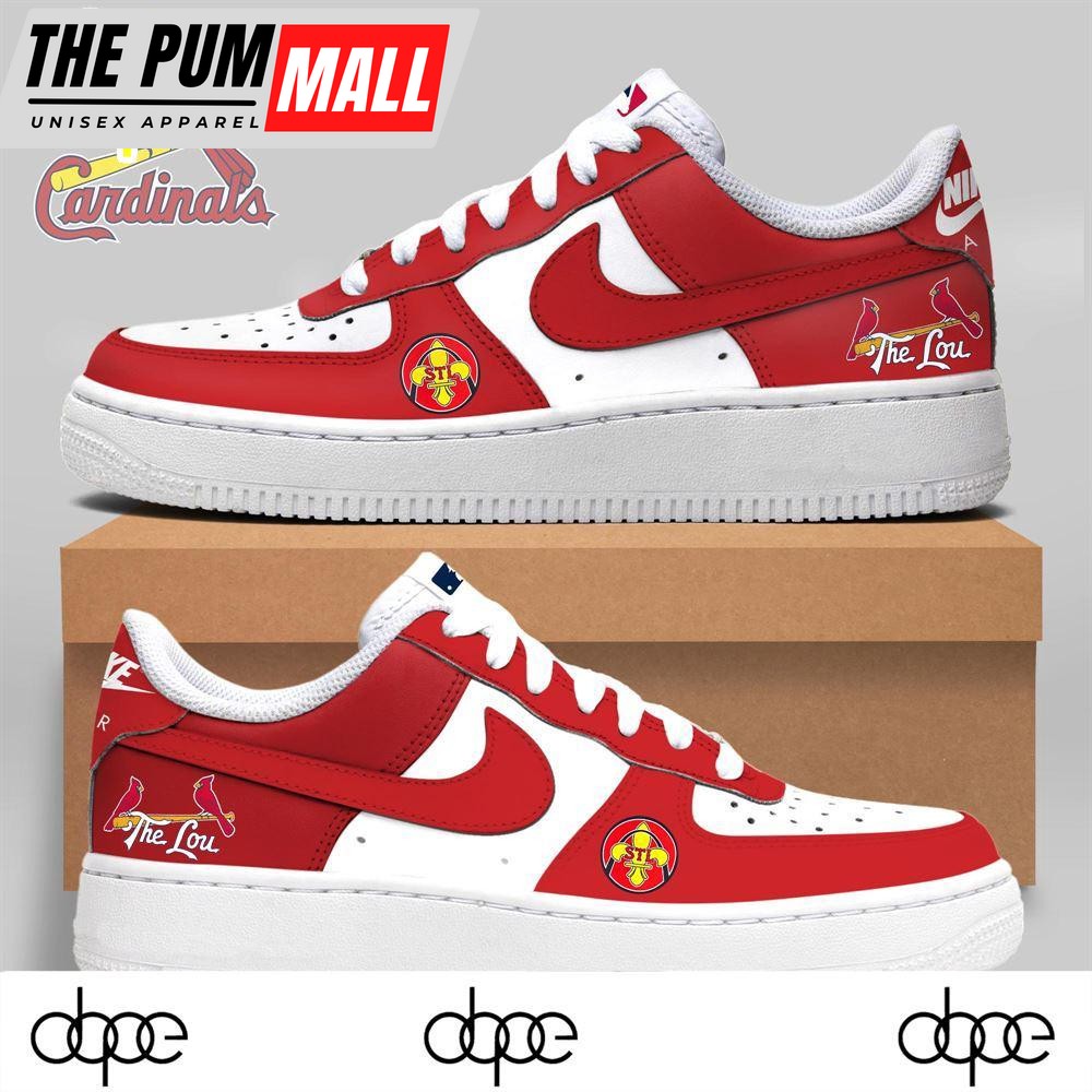 Cutsom St. Louis Cardinals Nike Red 2024 AF1 SNEAKER