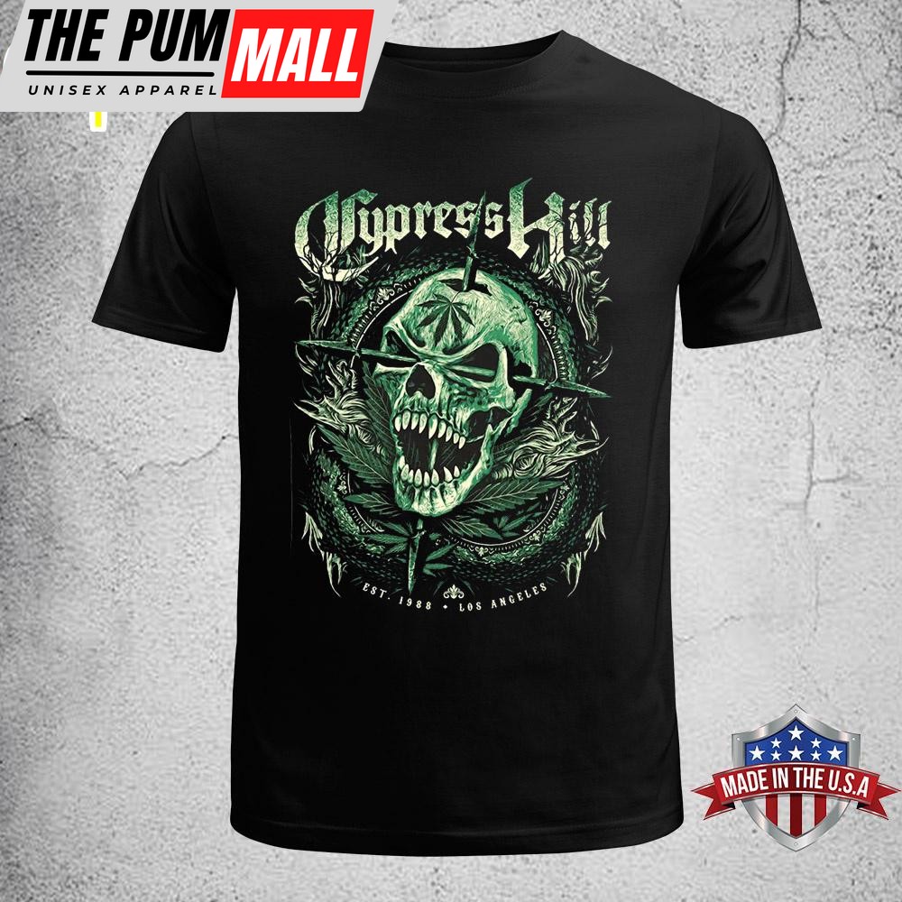 Cypress Hill Fangs Green Skull Unisex T-Shirt
