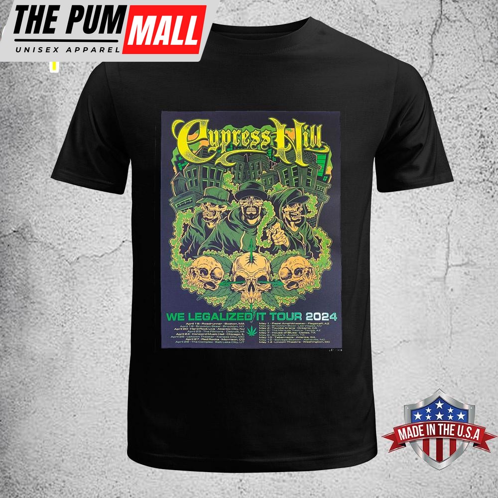 Cypress Hill We Legalized It Tour 2024 Unisex T-Shirt