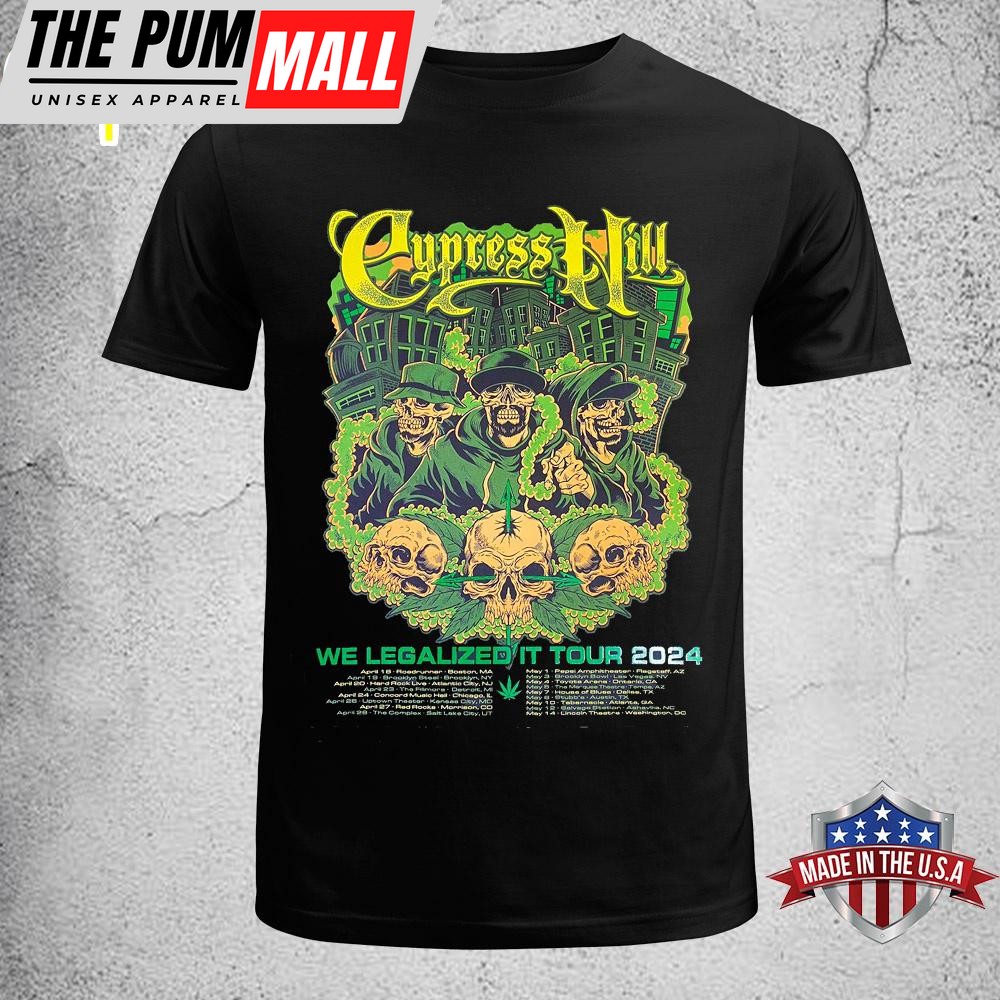 Cypress Hill We Legalized It Tour 2025 Unisex T-Shirt