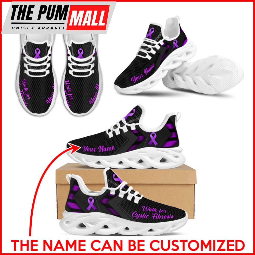 Cystic Fibrosis Walk For Simplify Style Flex Control Sneakers Personalized Custom Fashion Shoes