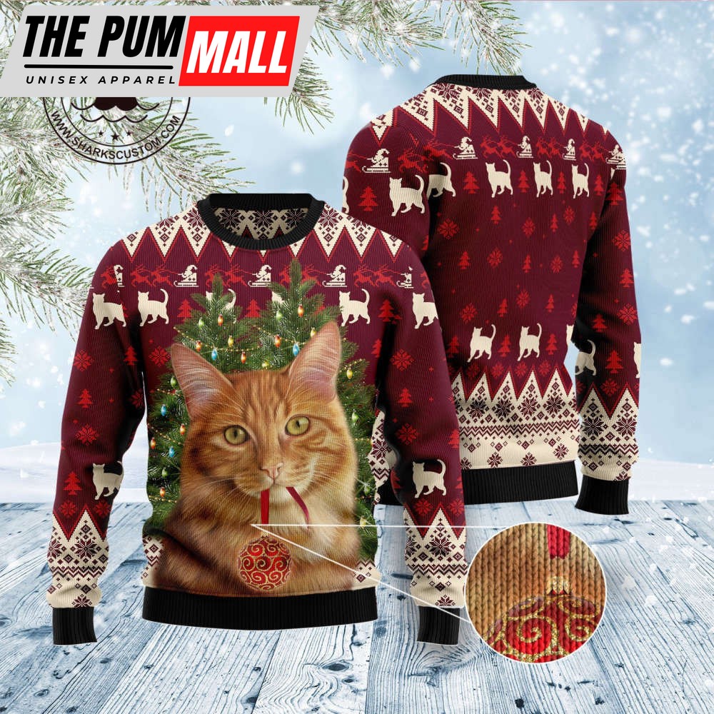 d1011-cat-decor-pine-ugly-christmas-sweater-noel-malalan-signature-1xkr9fmp D1011 Cat Decor Pine Ugly Christmas Sweater – Noel Malalan Signature