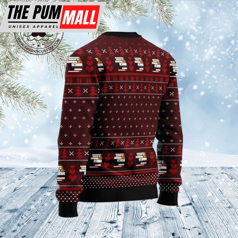 d1211-book-pine-ugly-christmas-sweater-noel-malalan-signature-knqowh8v D1211 Book Pine Ugly Christmas Sweater – Noel Malalan Signature