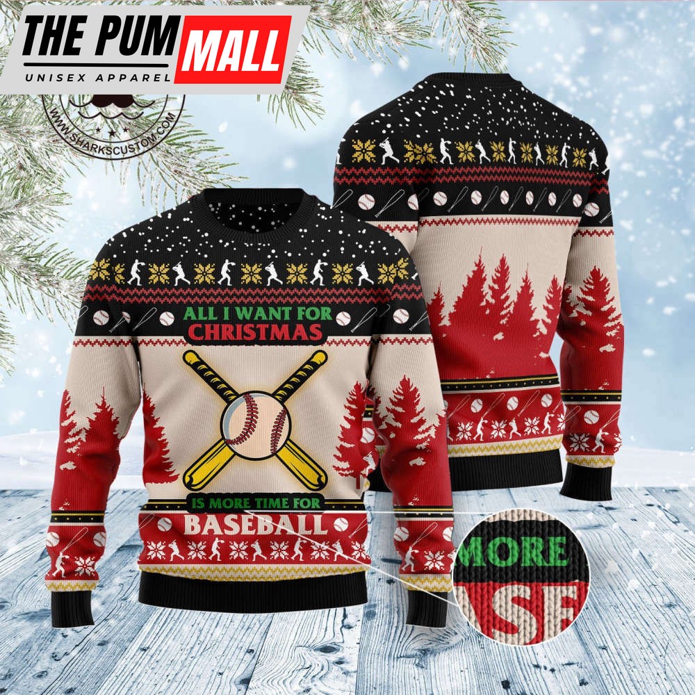 d1311-time-for-baseball-ugly-christmas-sweater-by-noel-malalan-95ce0h4o D1311 Time for Baseball Ugly Christmas Sweater by Noel Malalan