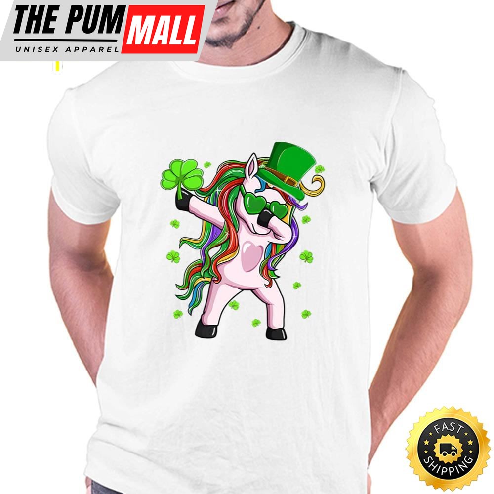 Dabbing Lepricorn Irish Unicorn St Patricks Day T-Shirt