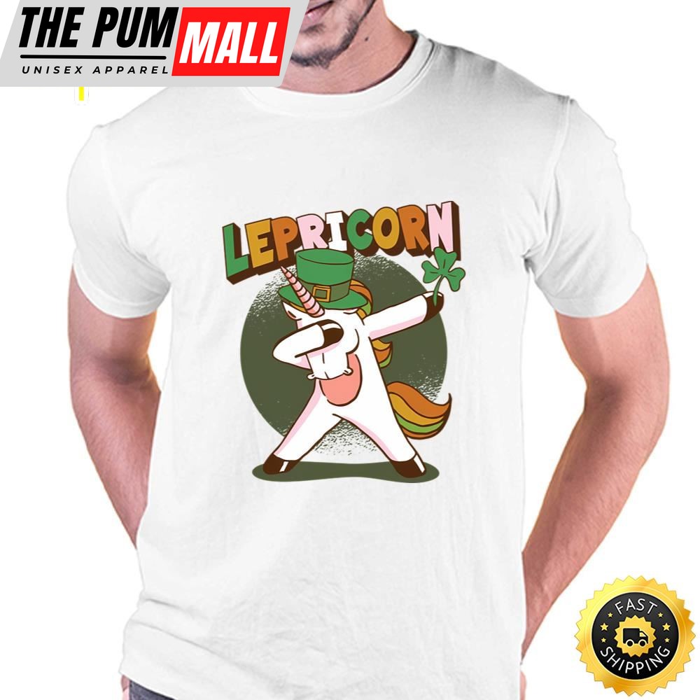 Dabbing Lepricorn Unicorn Leprechaun T-Shirt