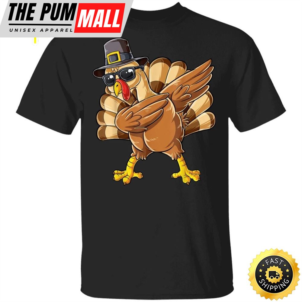 Dabbing Turkey Thanksgiving Day Gift Shirt Graphic Cool Best Gift For Boyfriends