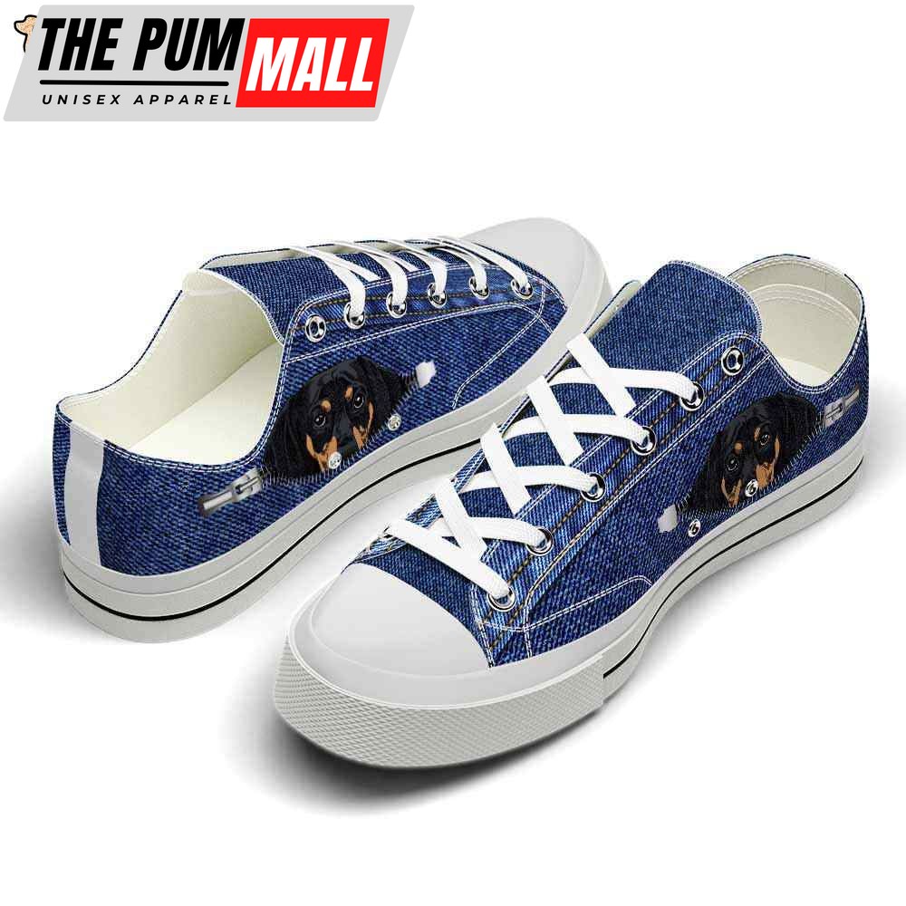 dachshund-black-zipper-jeans-low-top-shoes-happy-international-dog-day-canvas-l1qgkb9t Dachshund Black Zipper Jeans Low Top Shoes – Happy International Dog Day Canvas Sneaker – Owners Gift Dog Breeders