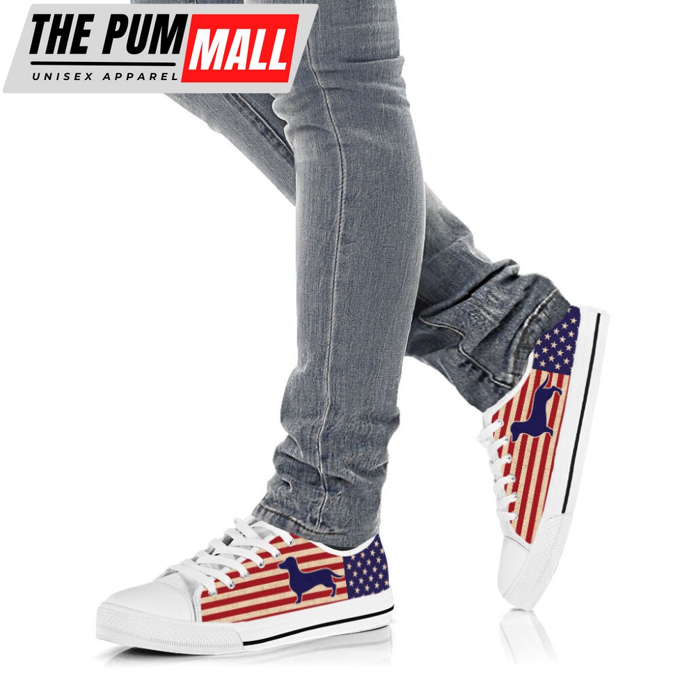 dachshund-dog-american-usa-flag-low-top-shoes-canvas-sneakers-casual-shoes-eg0qelaf Dachshund Dog American USA Flag Low Top Shoes Canvas Sneakers Casual Shoes