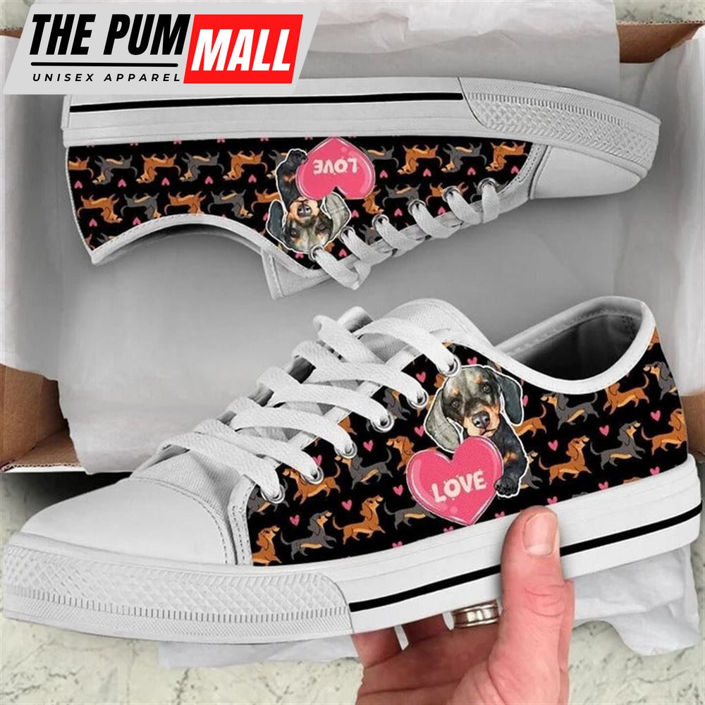 dachshund-dog-love-you-funny-pattern-seamless-canvas-low-top-shoes-low-top-sho-9mkeye3i Dachshund Dog Love You Funny Pattern Seamless Canvas Low Top Shoes – Low Top Shoes Mens, Women