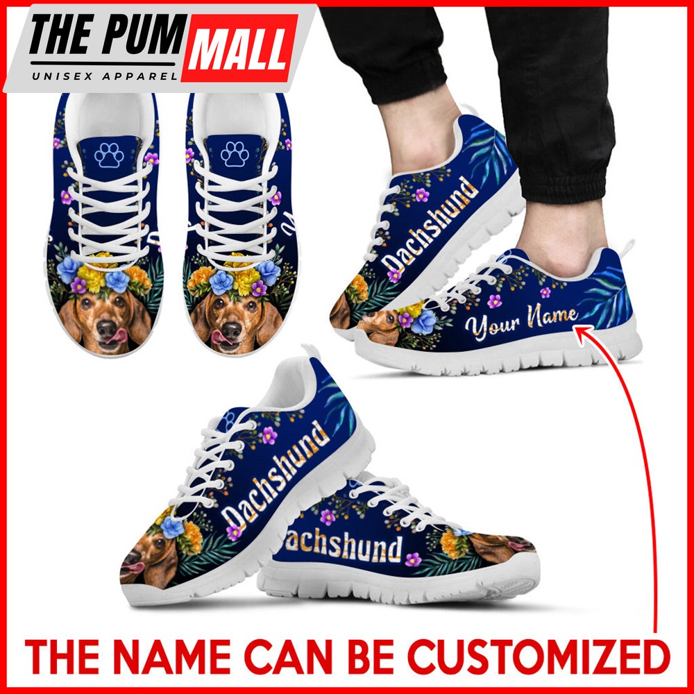 dachshund-dog-lover-shoes-flower-power-sneaker-walking-shoes-personalized-cust-mix2hf9z Dachshund Dog Lover Shoes Flower Power Sneaker Walking Shoes – Personalized Custom – Best Gift For Dog Lover