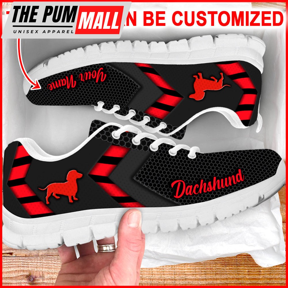 Dachshund Dog Lover Shoes Simplify Style Sneakers Walking Shoes – Personalized Custom – Best Gift For Dog Lover