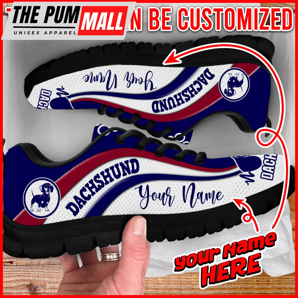 dachshund-dog-lover-shoes-symbol-stripes-pattern-sneaker-walking-shoes-persona-6zuuxzh3 Dachshund Dog Lover Shoes Symbol Stripes Pattern Sneaker Walking Shoes – Personalized Custom – Best Shoes For Dog Mom