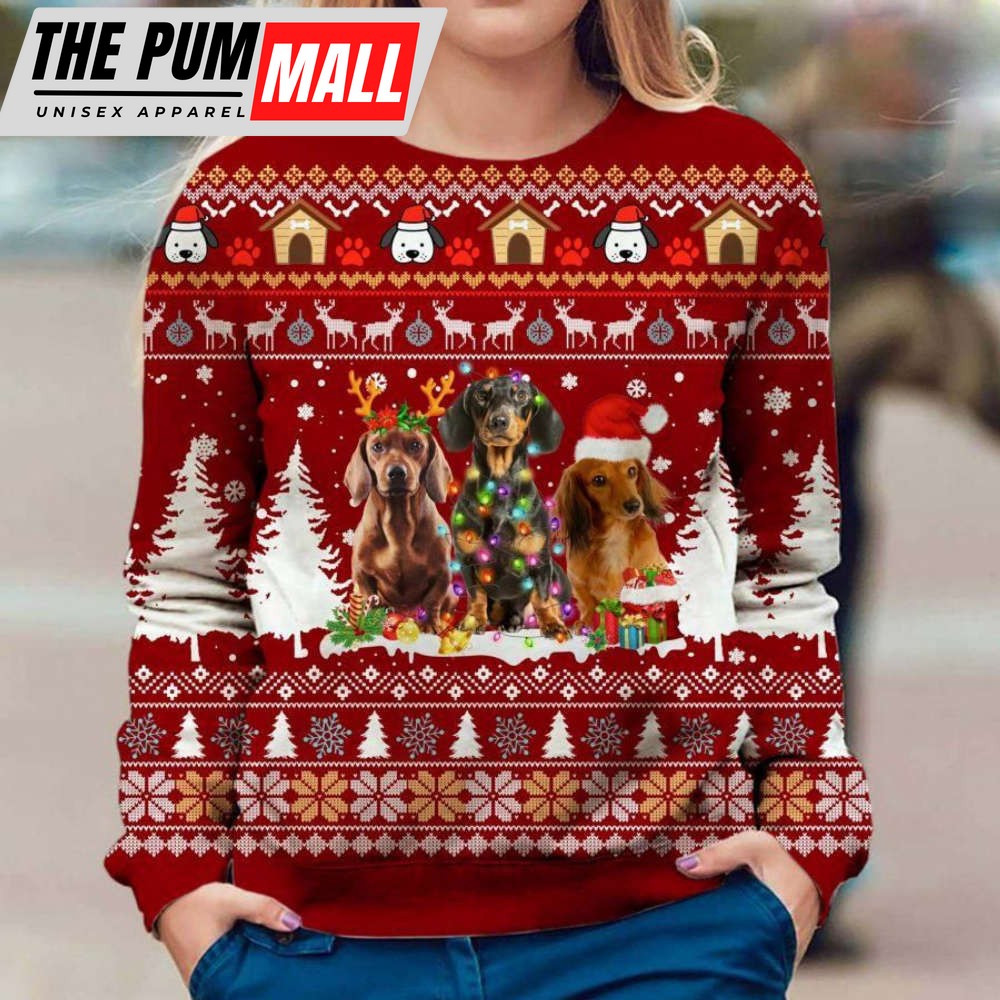 Dachshund Dog Ugly Christmas Sweater For Christmas Day