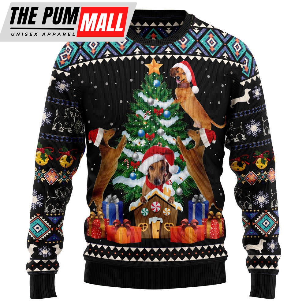 Dachshund Group Christmas Tree TY2910 Ugly Christmas Sweater