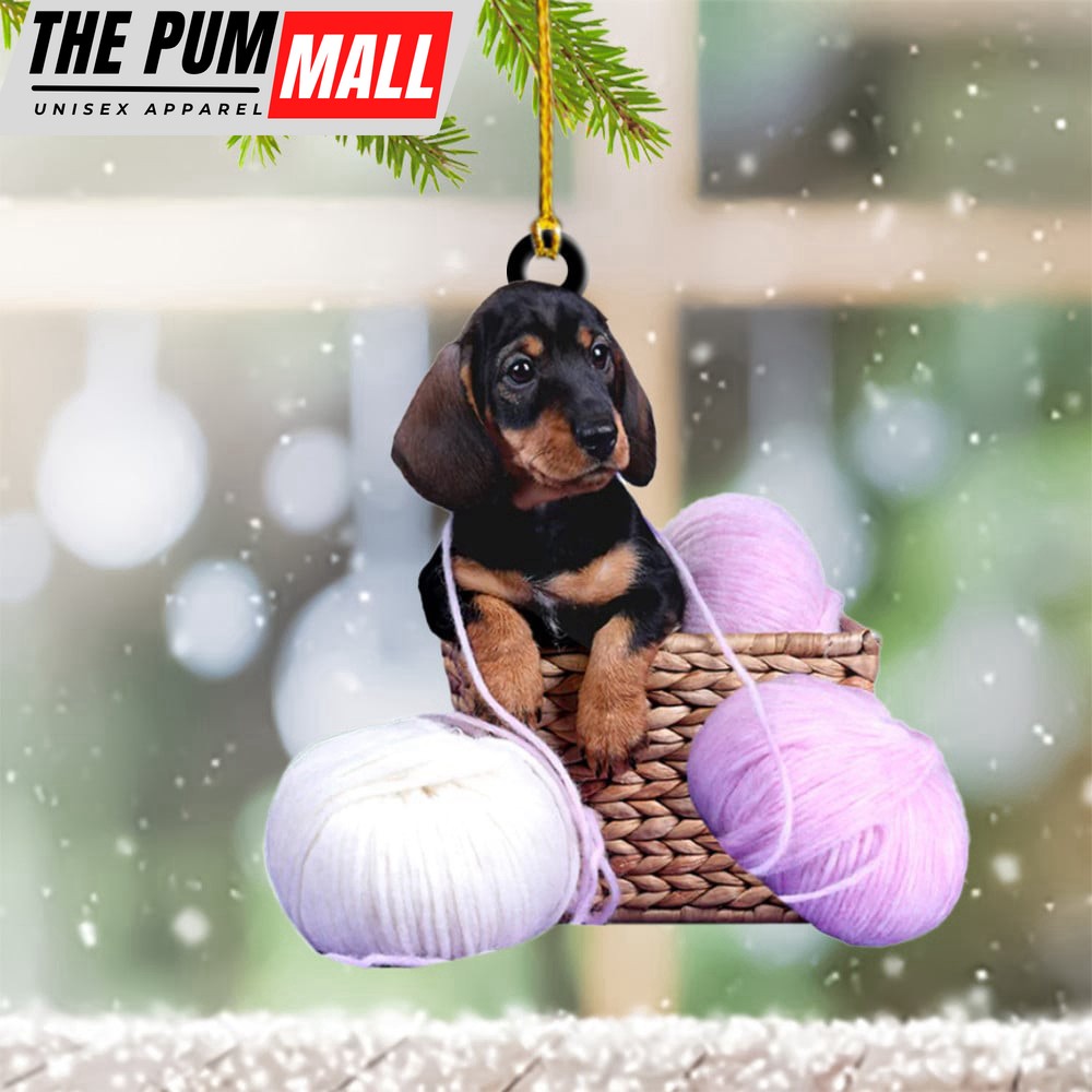 Dachshund Lover Knitting Ornament Christmas Ornaments For Knitters 2023 Limited Edition