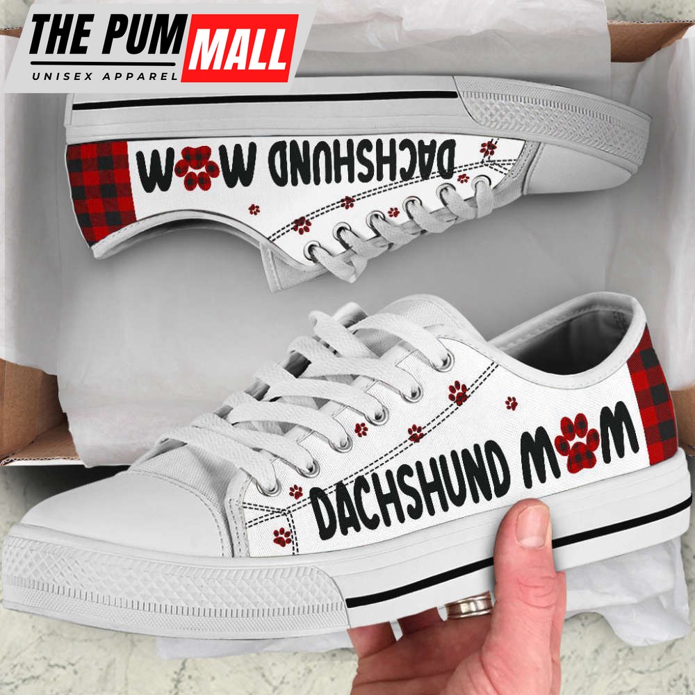 Dachshund Mom Paid Low Top Shoes Canvas Sneakers Casual Shoes