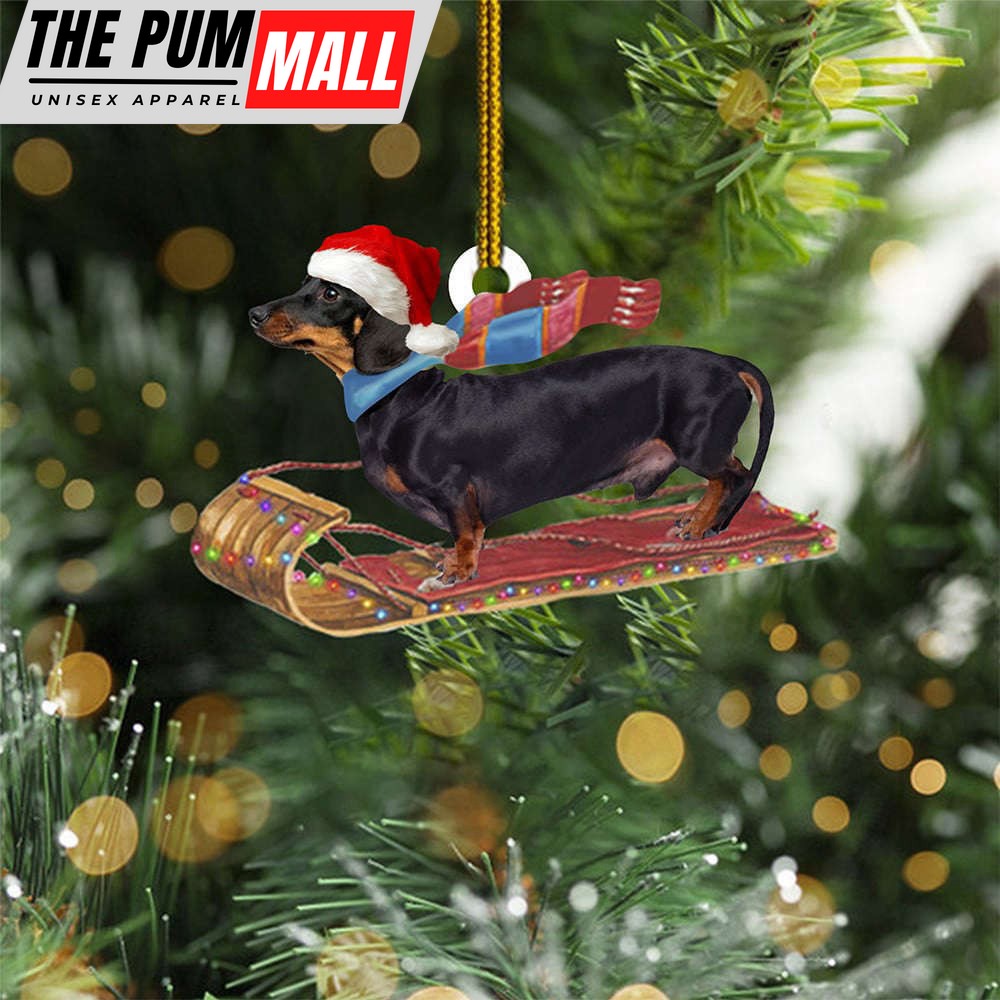 Dachshund Santa Ornaments Merry Christmas 2023 Hanging Decor Presents For Dog Owners Limited Edition