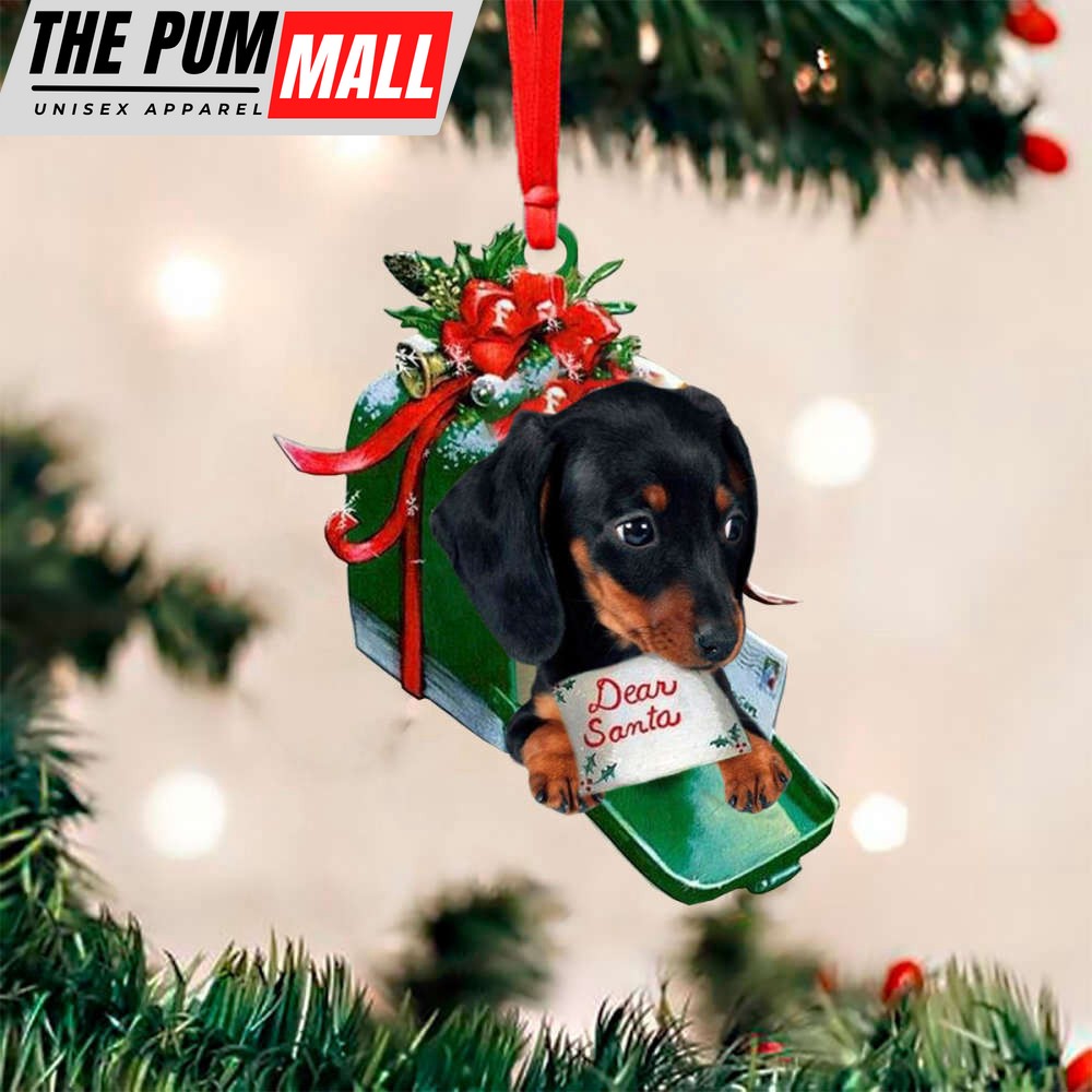 Dachshund With Dear Santa Letter Christmas Ornament Gift For Dog Lover Limited Edition