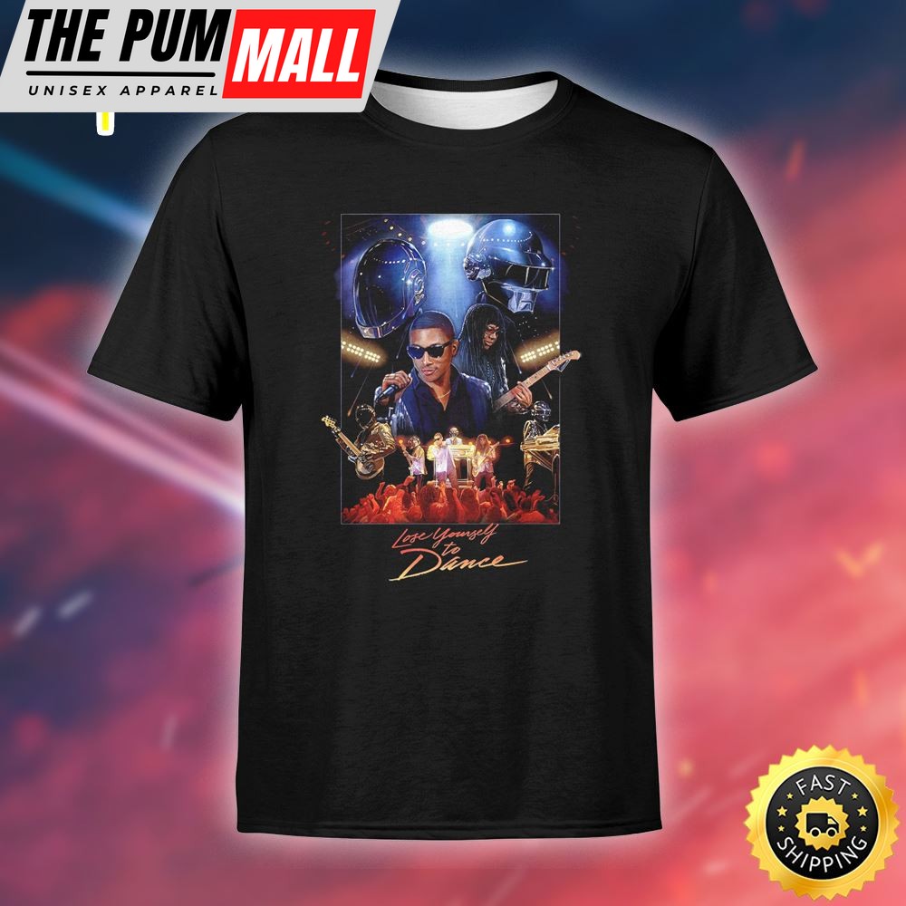 Daft Punk Lose Yourself To Dance Unisex Black T-Shirt