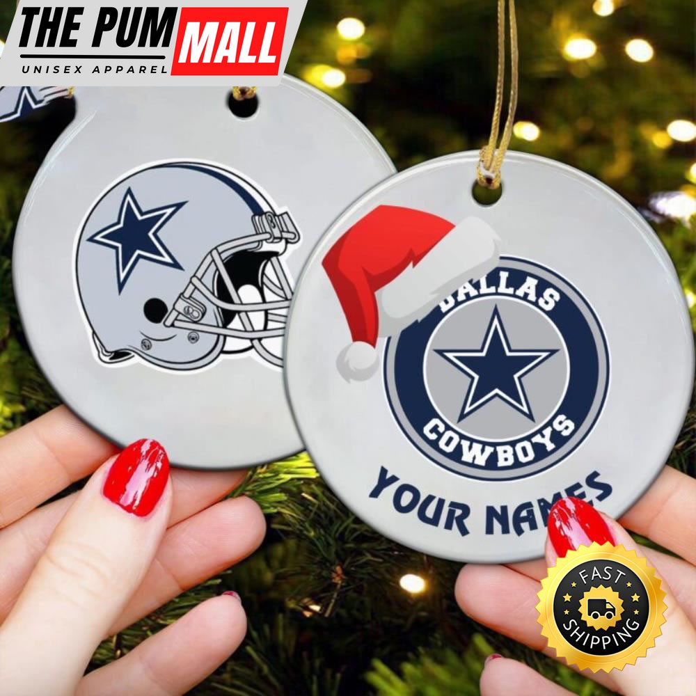Dallas Cowboy Christmas Personalized NFL Football Ornaments Limited Edition