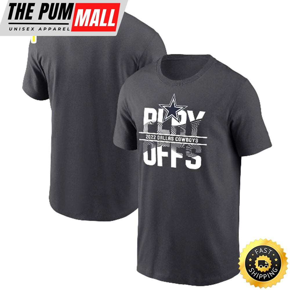 Dallas Cowboys 2025 NFL Playoffs Iconic Anthracite T-shirt