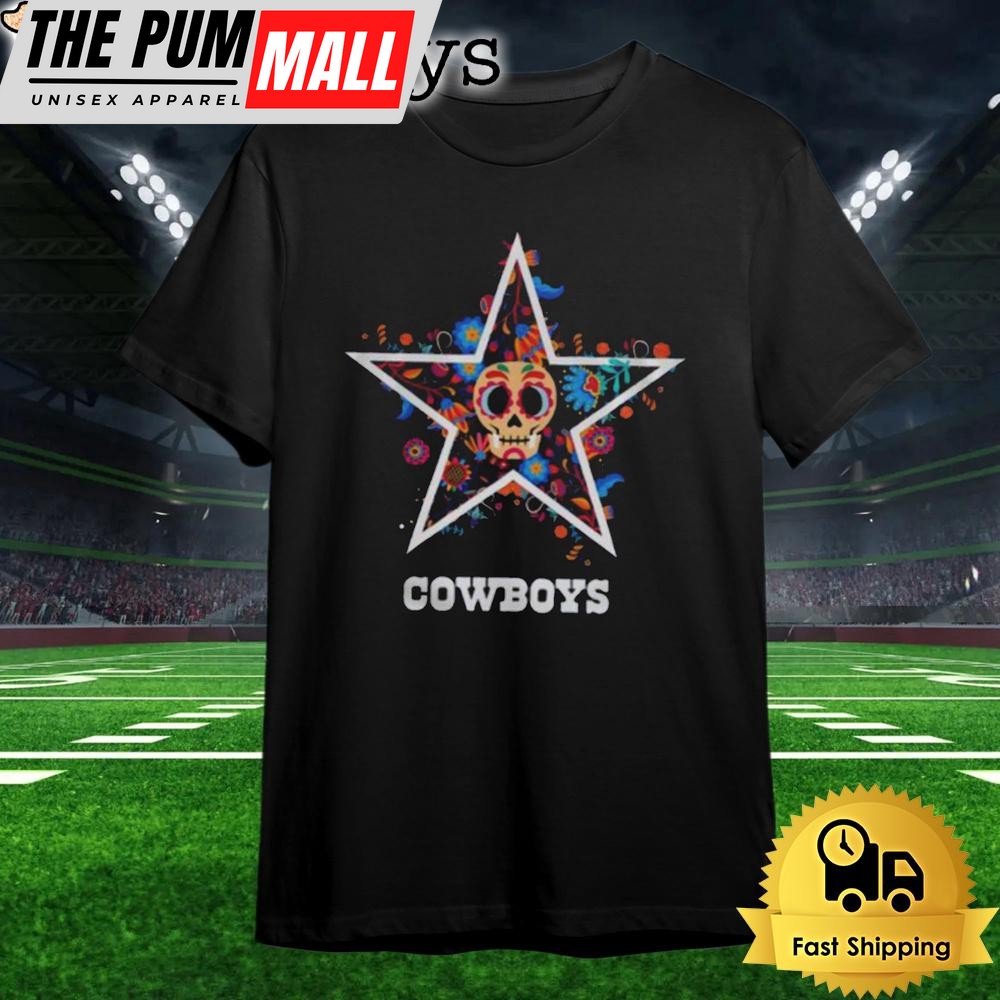 Dallas Cowboys Dia De Los Muertos T Shirt