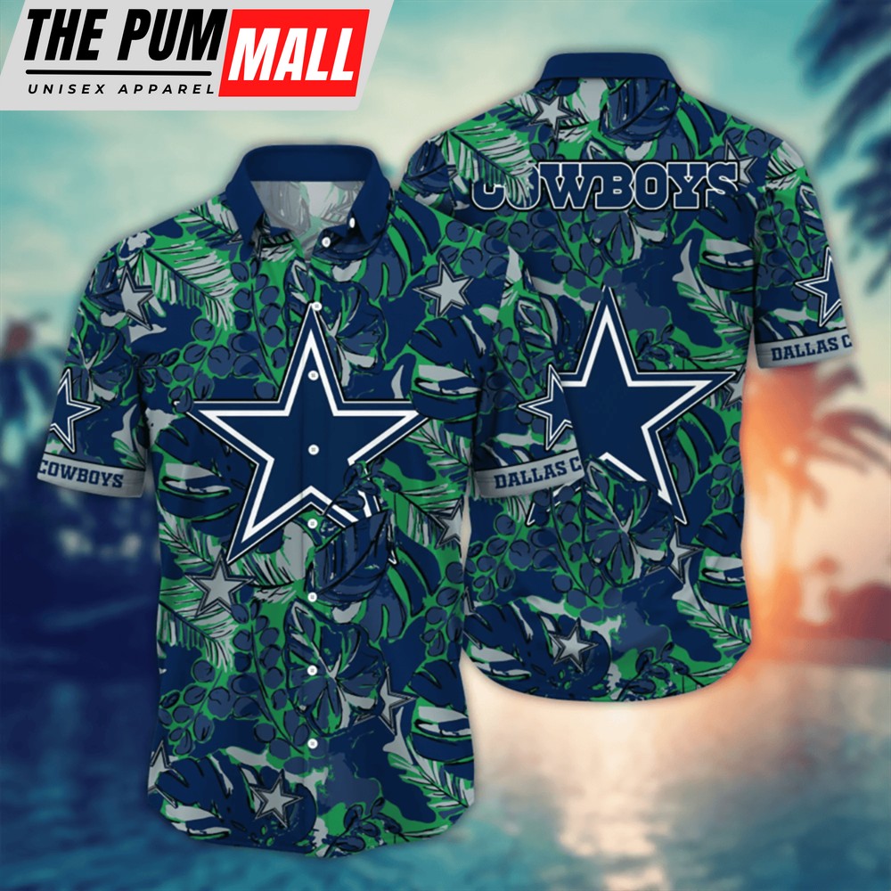 Dallas Cowboys Drawing Floral NFL Hawaiian Shirt