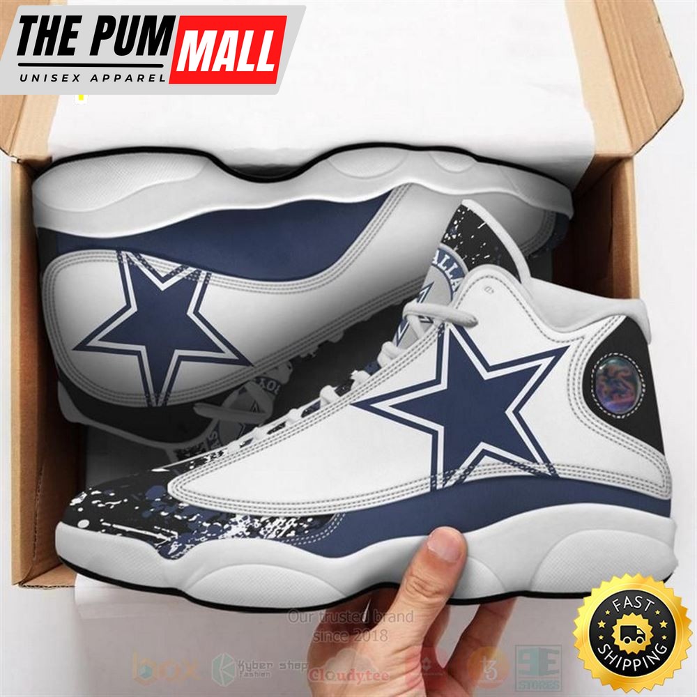 Dallas Cowboys Football Nfl Air Jd 13 Shoes 2