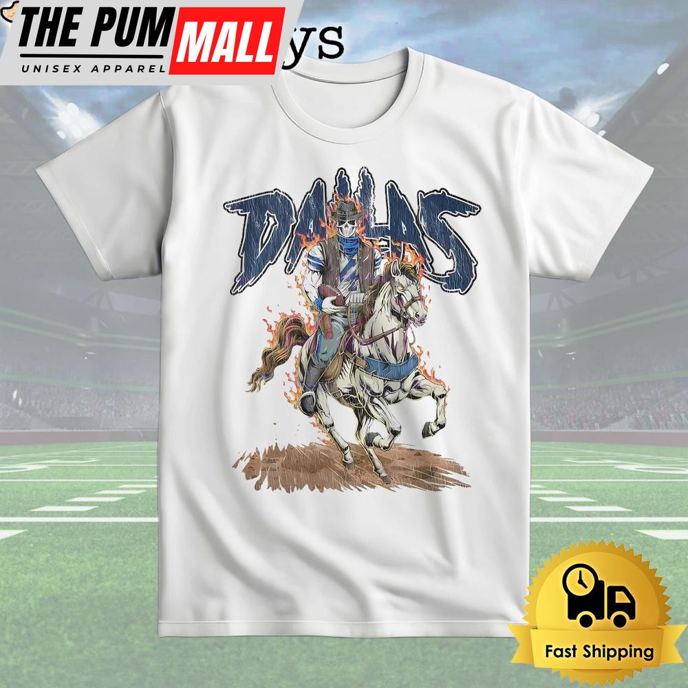 Dallas Cowboys Football Skeleton Cowboy T Shirt